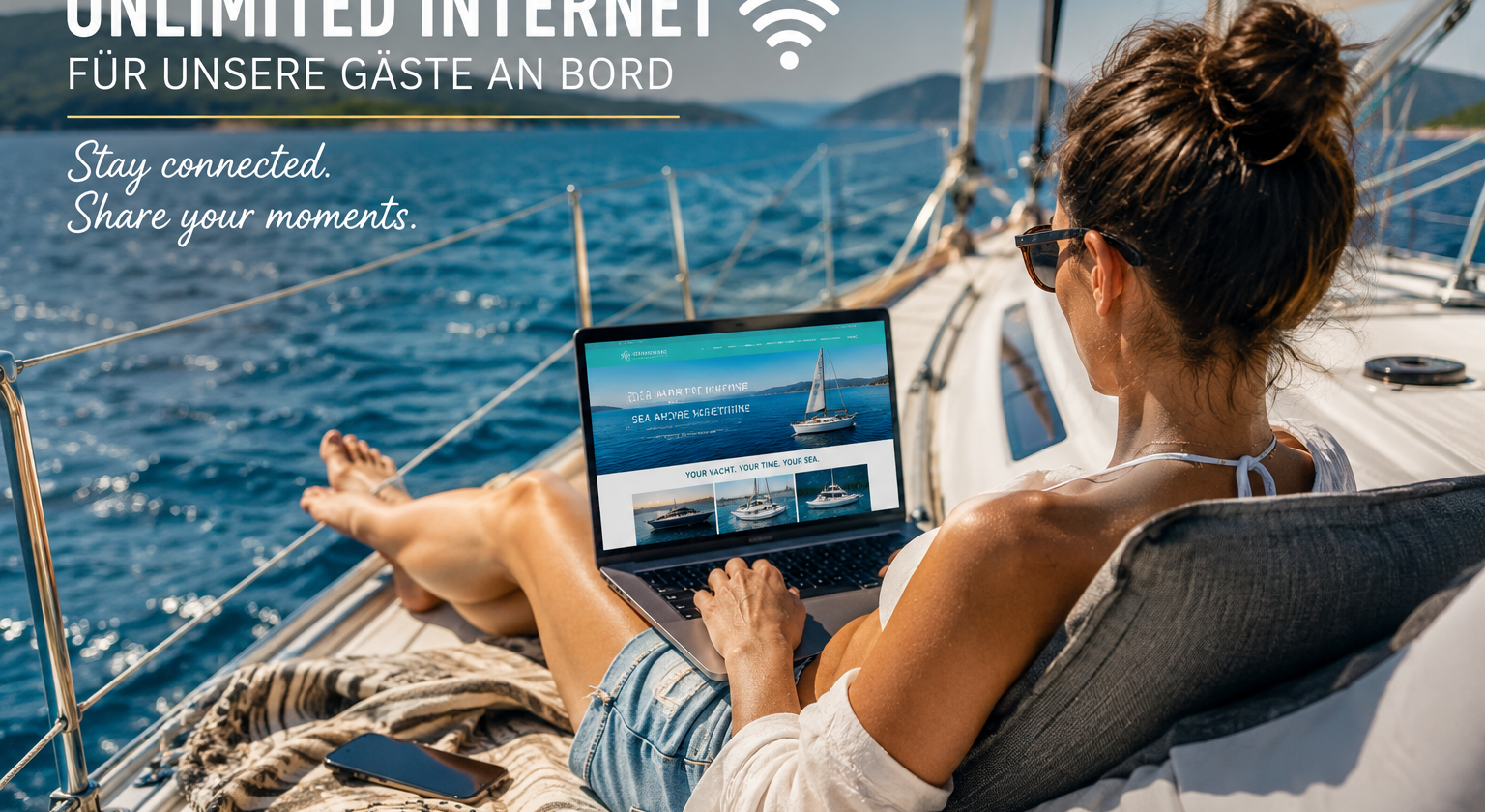 Neu: WiFi unlimited an Bord aller Yachten
