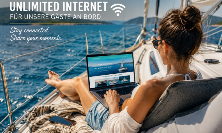 Neu: WiFi unlimited an Bord aller Yachten