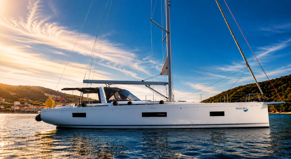 white bird yachtcharter sea and more yachting